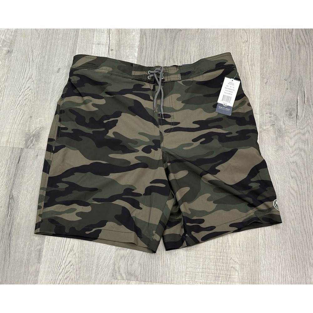 Trinity Coast Men's XL Camo Swim Trunks 9" Inseam Mesh Lined E-Board Shorts NWT
